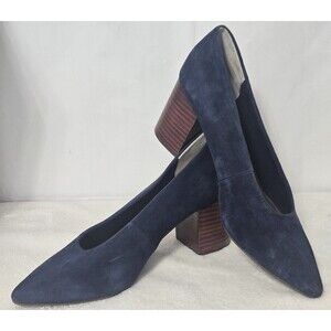 Seychelles Women’s Blue Chunky Heel Dress Shoes Size 9 Block Heels Sandals